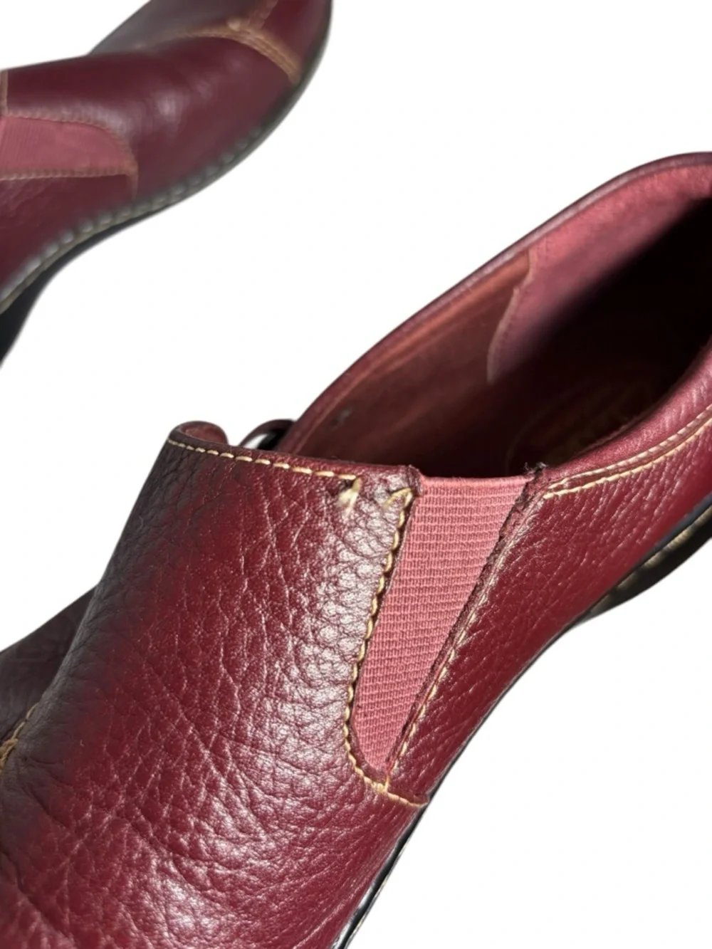 Clarks Bendables Ashland Lane Q Slip‎ On Loafer Redwood Red Women’s Size 11 W
